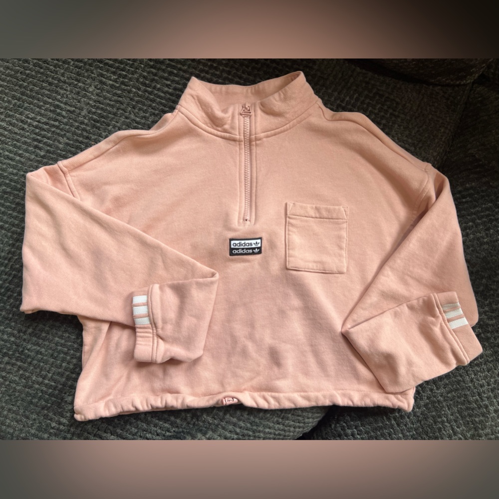 Adidas Classic Cropped Half Zip